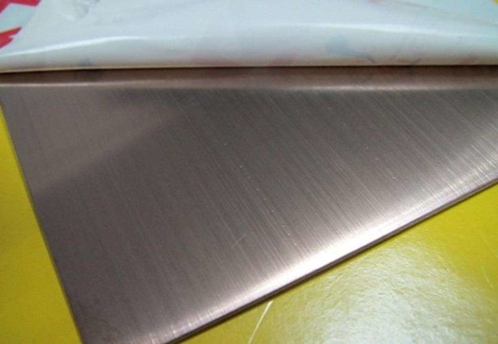 Kwadratowy walcowany na zimno arkusz Ss 304 0,6 mm 660HV200 Twardość
