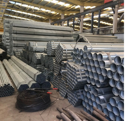 ASTM GI Steel Material BS Okrągła ocynkowana stalowa rura do budownictwa