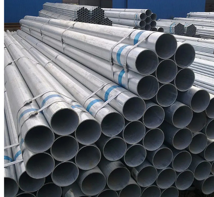 ASTM GI Steel Material BS Okrągła ocynkowana stalowa rura do budownictwa