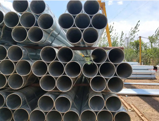ASTM GI Steel Material BS Okrągła ocynkowana stalowa rura do budownictwa